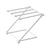 Countertop Dishcloth Drying Rack, 4 Arms Lightweight Space Saving Compact Dish Rag Cloth Holder Foldable for Kitchen (Light Grey)