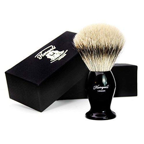 Silver TIP Badger Hair Shaving Brush with Designer Box for Men's Father's Day Gift