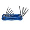 AB Tools 10pc Folding Torx Star Key Set Aluminium Frame T6 - T30 Security Torx Pocket Size