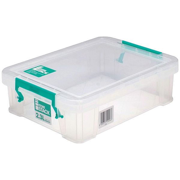 StoreStack 2.3 Litre Storage Box W260 x D190 x H70 mm Clear RB90119