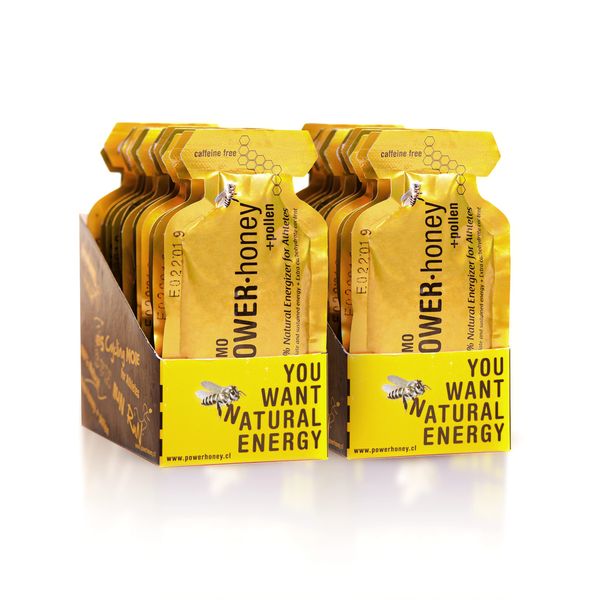 Power Honey Classic Energy Gel | 24 Units per Packs of 1.3 Oz | Caffeine Free