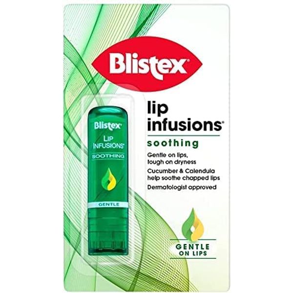 Blistex Lip Infusions Restore Lip Balm 2 Pack; Helps Soothe Dry and Chapped Lips; Coconut Oil and Natural Beeswax Infused Lip Care; Pack of 2, orange (Soothing 2 Pack)