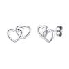 Philip Jones Sterling Silver Heart Link Earrings