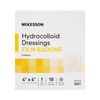 McKesson Hydrocolloid Dressing 4 x 4" Square Waterproof Film Backing 10 per Box
