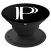 Letter P PopSocket Grip P Initial Monogram Style White Black PopSockets PopGrip: Swappable Grip for Phones & Tablets