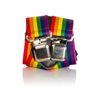 Olata Unisex Fully Adjustable Clip On Rainbow Braces/Suspenders. 2.5cm, X-Shape