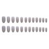 24 Pcs Nail Tips False Nails Long Barely Gray Clear French Nails