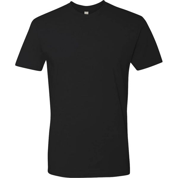 Next Level Apparel Mens Premium Fitted Short-Sleeve Crew T-Shirt Black(1pck) X-Large