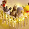 Stuffed Animal Storage Hammock with LED Light Jumbo Wall Corner Organizer