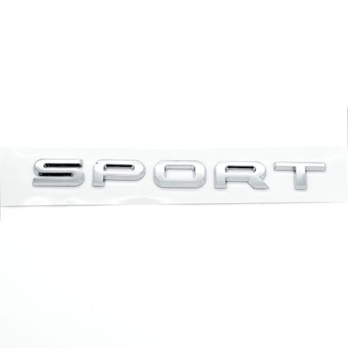 Sonilco Car Sport Logo ABS Letter Emblem Decal Badge Sticker for Rear Trunk – Automotive Decoration Compatible with Range Rover (Glossy Silver)