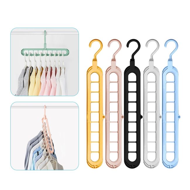 Multi-Port Support Hangers Closet Organizer Space Saving Hanger Clothing  Rack Plastic Scarf Storage Hangers for Clothes - AliExpress