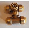 1 PIECE 1/2" x 1/2" x 3/8" PUSH FIT TEE NEW!