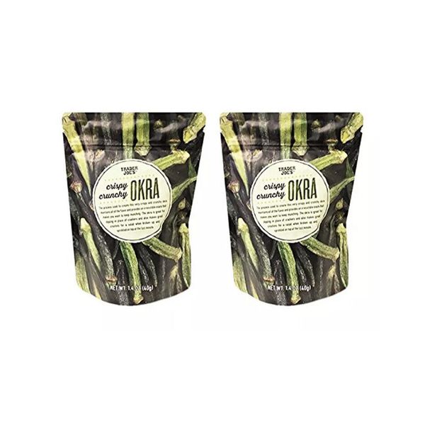 2 Pack Trader Joe's Crispy Crunchy Okra 1.4 OZ Each