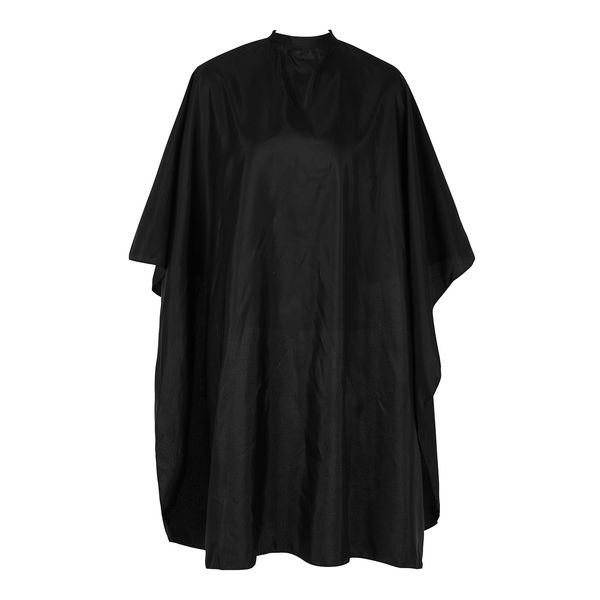 DIVINA VITAE Professional Barber Cape Unisex Hairdressing Gown with Snap Closure, Adjustable Hair Cutting Cape Waterproof Hairdressers Cape for Hair Styling Cuts and Coloring Styling(Black)