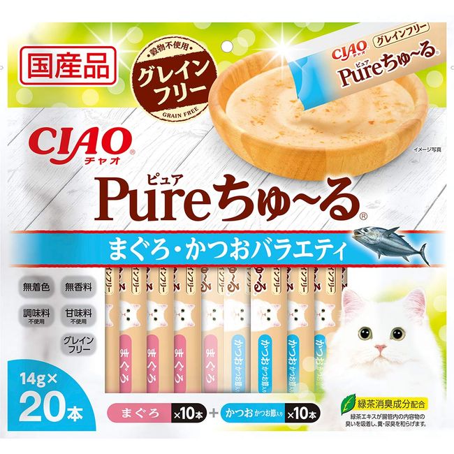 CIAO Pure Tuna & Bonito Variety 20 Pieces