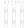 Plate Hangers for Wall for 8-10 inch, 6 Pack, Silver