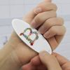 Letter B Floral Monogram Initial Double-Sided Oval Nail File Emery Board Set 4 Pack