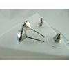 Ohrstecker Chaton Crystal Light Chrome