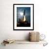 Wee Blue Coo Space Science Shuttle Discovery Launch 1994 Thrust Framed Wall Art Print