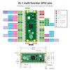 Waveshare Pi-Pico 2 Starter Kit, Tiny Fast Microcontroller Board with Flexible Digital Interfaces RP2350 Chip Dual-Core & Dual Architecture Design 4MB Flash Memory Support C/C++/MicroPython