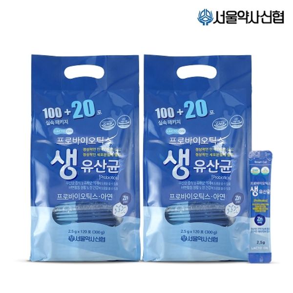 Seoul Pharmacist Shinhyup Probiotics Live Lactobacillus 2.5g 120 sachets (refill pack) 1+1