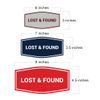 Signs ByLITA Fancy Lost & Found Sign (Red) - Medium