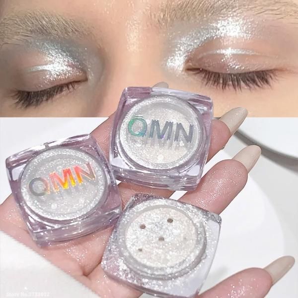 White Moonlight Fairy Highlight Powder Face Body Brightening Gloss Loose Highlighter Pearl Shimmer Eyeshadow Glitter