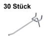 GERSO 30 Single Hooks for Counter Perforated Sheet Metal Display