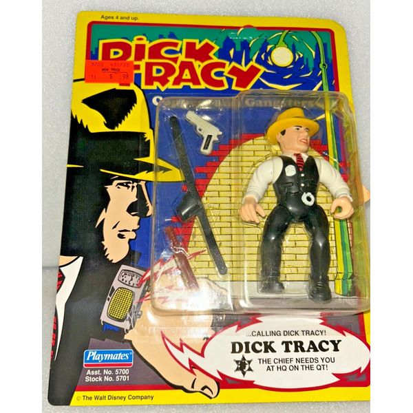 1990 PLAYMATES DICK TRACY COPPERS AND GANGSTERS "DICK TRACY" ACTION FIGURE