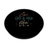 Coffee Cats and Yoga Mats PopSockets Adhesive PopGrip