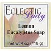 Lemon Eucalyptus Glycerin Soap by Eclectic Lady, 4 oz Bar