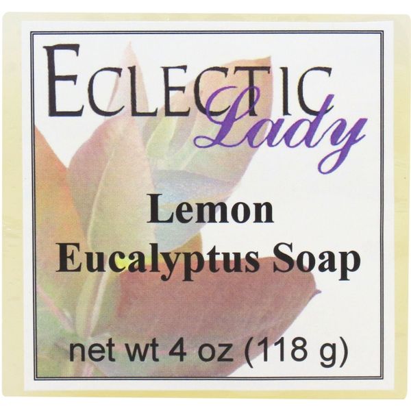 Lemon Eucalyptus Glycerin Soap by Eclectic Lady, 4 oz Bar