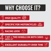 Racing Wheel Stripes with Applicator Tool, Red Race, 7 mm x 7 mt
