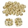 uxcell Insert Nuts with Knobs 50pcs M5 x 4mm L x 7mm OD 3D Printing Brass Nuts Female Threaded Inserts Brass Heat Set Insert Embedded Nuts