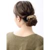 VINGTAINE HS-108 Basic Color Suede Scrunchie, Simple, Daily Use, Office, Autumn and Winter, Hair Accessories, biege