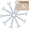 10 Pack 2'' Ultra-Quiet Nylon Garage Door Rollers 4” Stem 6200-2RS Do