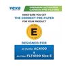 VEVA Premium HEPA Filter 2 Pack SIZE E Including 6 Carbon Pre Filters