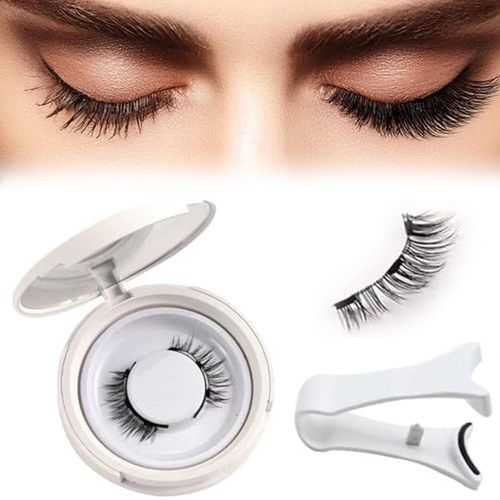 Giani Magnetic Lashes Kit, Flylash Magnetic Lashes with Applicator, Eyelashes Magnetic Lashes with Clamp, Magnetic Eyelashes Natural Look Easy, Quick, Safe (Natural)