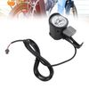 Electric Bicycle Light, Electric Bicycle Front Light Sturdy and Durable SM Plug 2 Pin LED Front Light Replacement