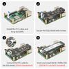 ElectroCookie Raspberry Pi 5 Case, Aluminum Compact Case with Active Cooling Fan (Silver)
