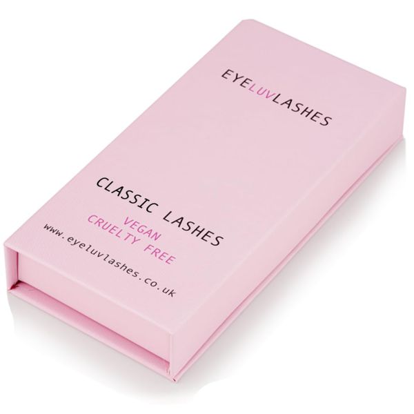 Eyeluvlashes PROFESSIONAL EYELASH EXTENSION Classic Lash Trays Silk Eyelash Extensions Individual Eyelashes Soft Lightweight Lash Cardboard Packaging 1 to 1 Classic Lashes (13mm Length, DD Curl 0.15)