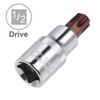 sourcing map 1/2-Inch Drive T55 Torx Bit Socket S2 Steel 55mm Length