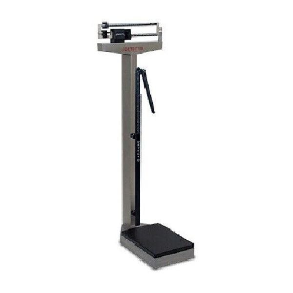 Detecto 2371S 180kg x 100g Stainless Steel Weighbeam Physician's Scale