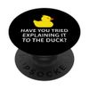 Programmer Rubber Duck Debugging PopSockets PopGrip: Swappable Grip for Phones & Tablets
