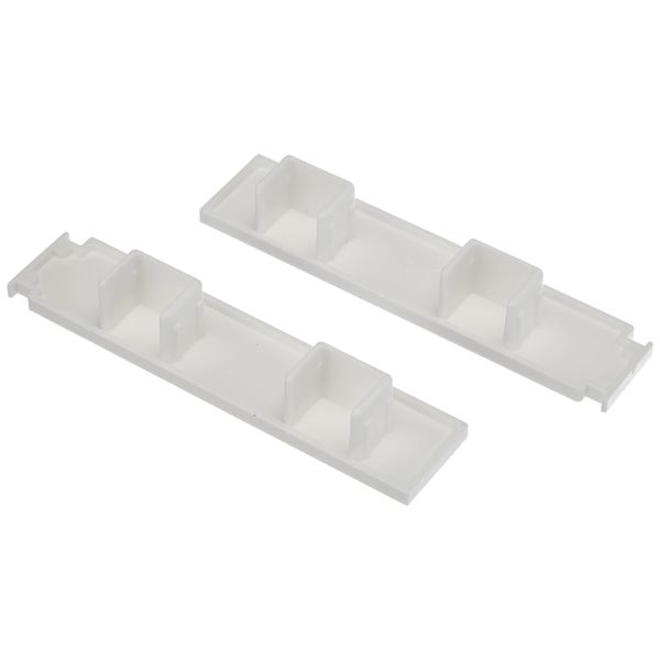 GARDINIA End Piece For 2-Track Rails GE2 Models, 2-Pack, Plastic, White
