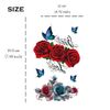 Yesallwas 4 Sheets Rose Temporary Tattoo Sticker Fake Tattoos for Women Girls Models,Waterproof Long Lasting Body Art Makeup Sexy Realistic Arm Tattoos -Rose, Flowers