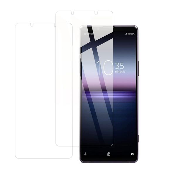 KPNS Tempered Glass Screen Protector for Xperia 1 II SO-51A SOG01, Set of 2, Protective Cover, Japanese-Made Materials