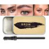 All in One Makeup Set 12 Colors Eyeshadow Palette Matte Foundation Face Primer, 3 Liquid Lipstick, Eyebrow Soap, Winged Eyeliner Stamp, Brush, Sponge, (Set B)