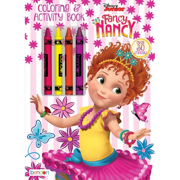 Fancy Nancy Coloring Book Set - Fancy Nancy Coloring and Activity Book with Crayons | Arts and Crafts Kit for Kids