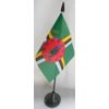 Pack of 12-6" x 4" Table Flags-DOMINICA